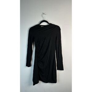 Enza Costa Ruched metallic jersey mini‎ dress Size M